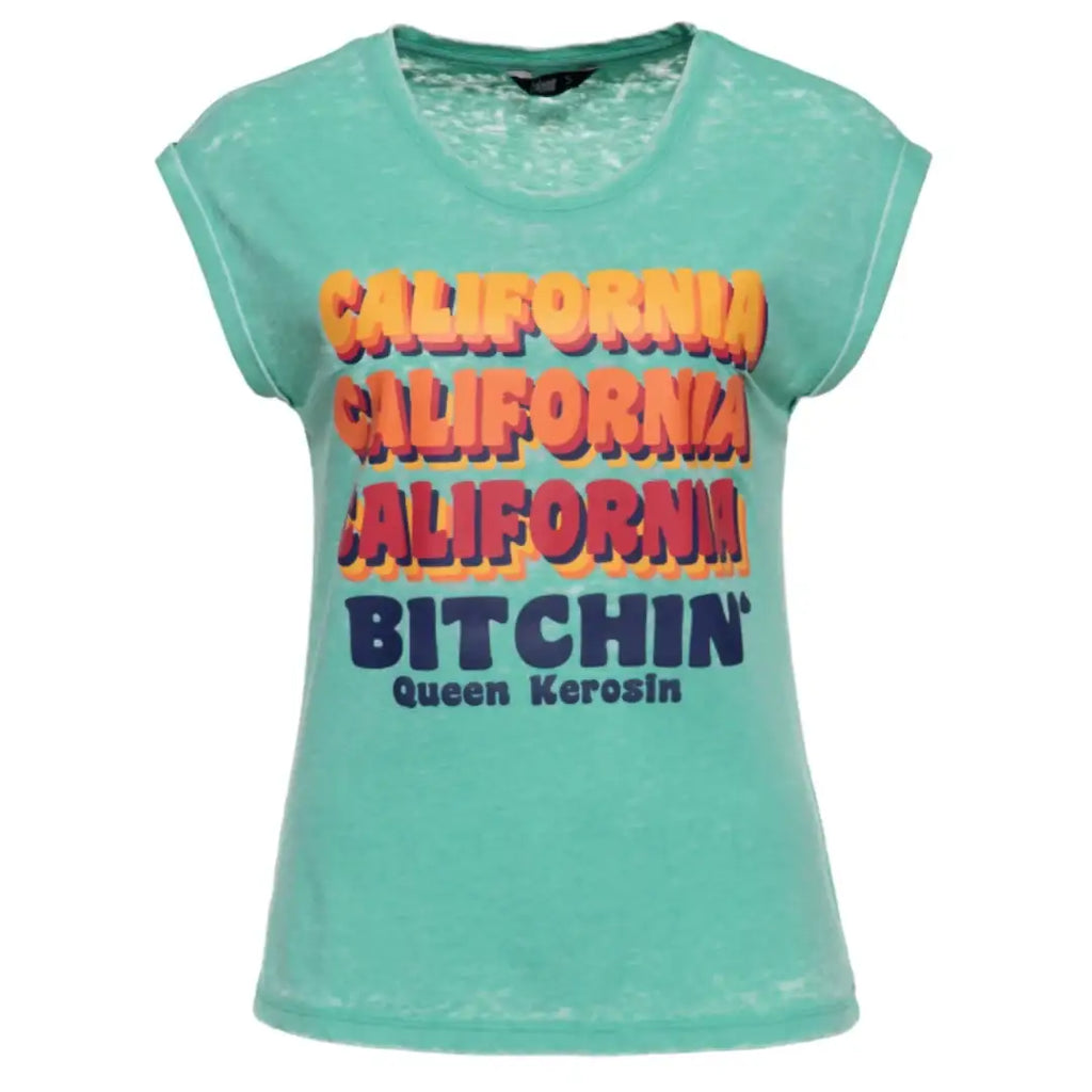 queen-kerosin-damen-t-shirt-enzymwash-california-in-mint-1 - JeanZone