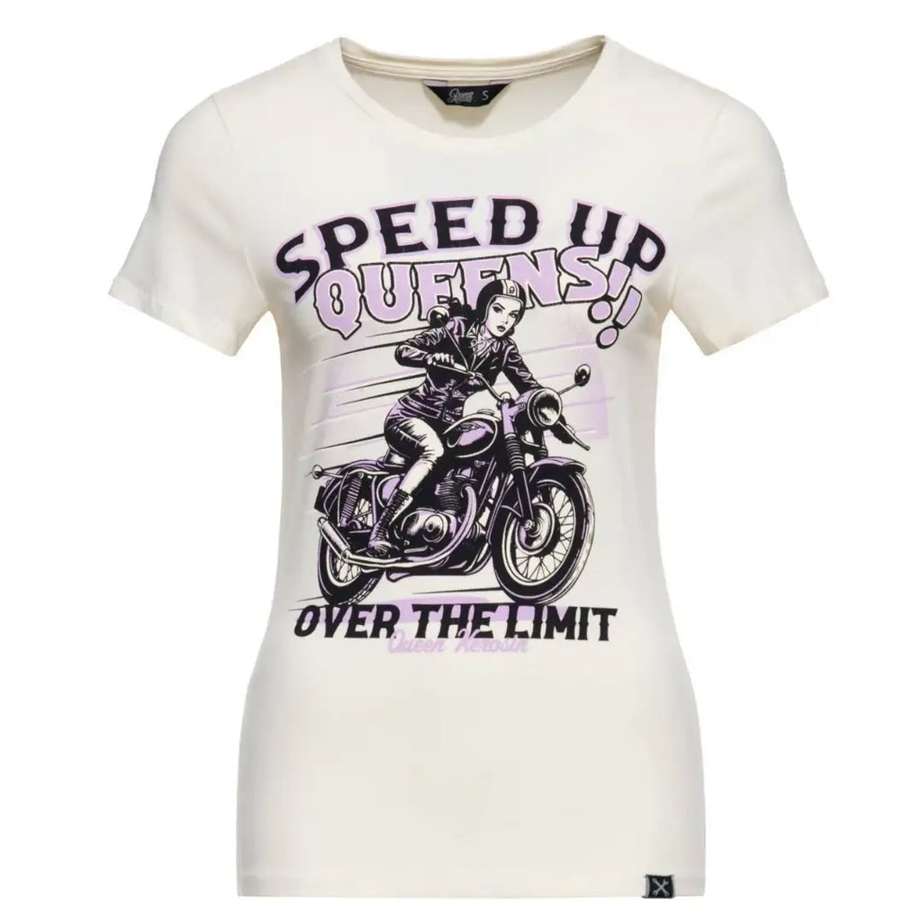 queen-kerosin-damen-t-shirt-speed-up-queens-in-offwhite-1 - JeanZone