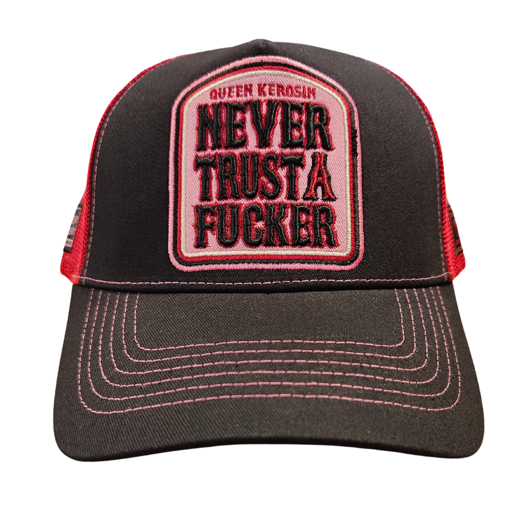 queen-kerosin-damen-trucker-cap-never-trust-a-fucker-in-black-1 - JeanZone