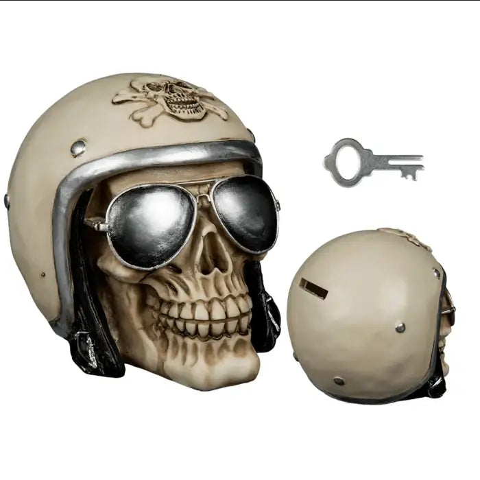 spardose-totenkopf-biker-mit-helm-und-sonnenbrille-5735-1 - JeanZone