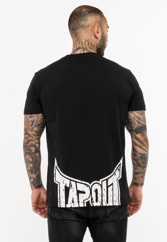 Tapout Herren T-Shirt Crashed Regular Fit in Black 940019 - JeanZone