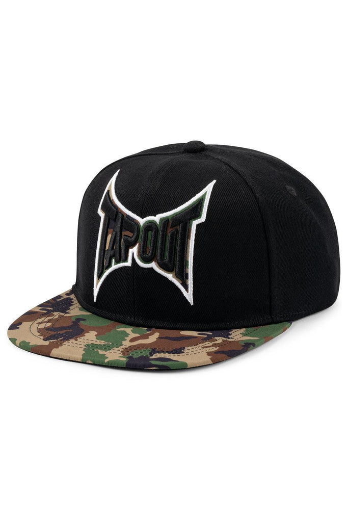 Tapout Snapback Kappe Mütze Cherokee in black camo woodland - JeanZone