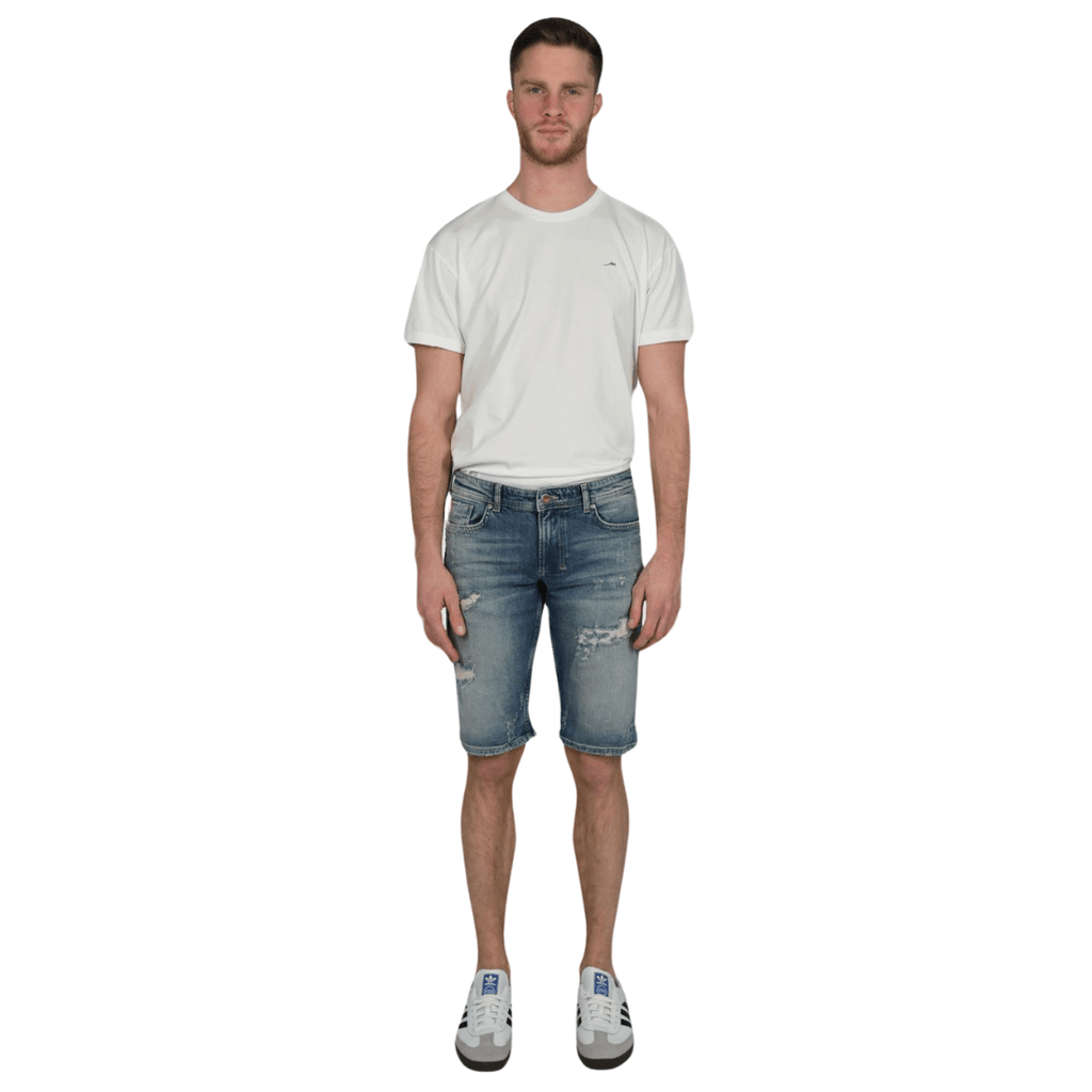 Thomas Shorts M.O.D Herren 5 Pocket Jeans Short Comfort Fit SP24-1014 Anytime Blue - JeanZone