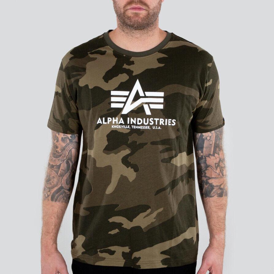 Alpha Industries T-Shirt Basic T Camo in olive camo 239 - Jeans Boss