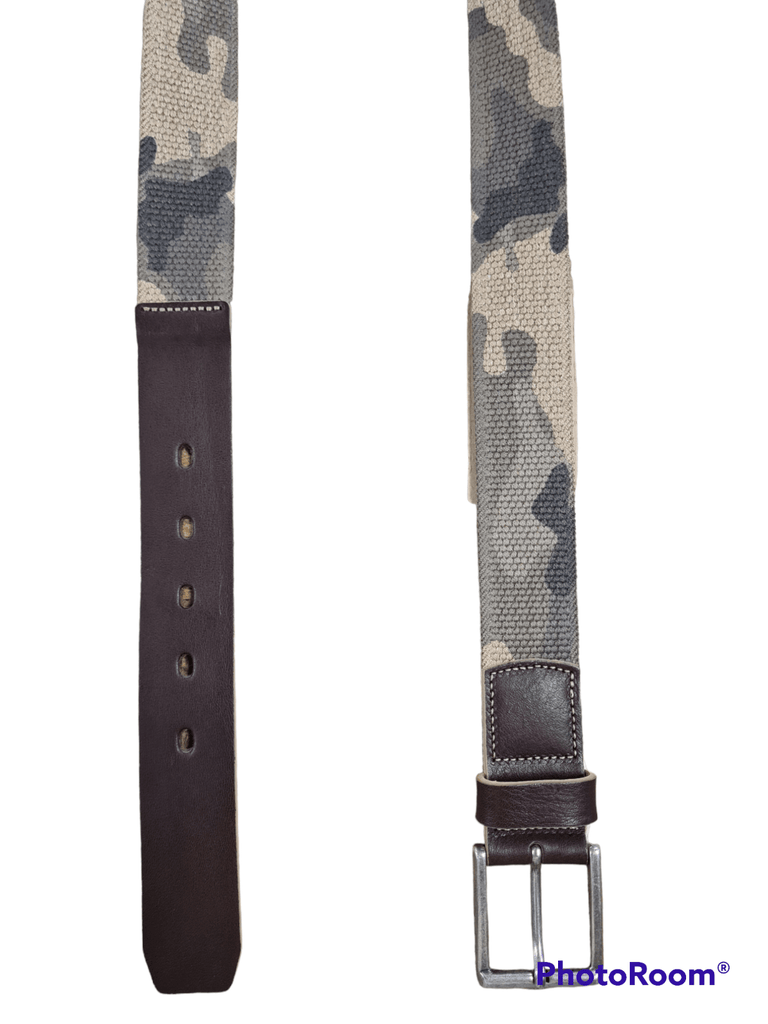 Lloyd Herren Stretch Gürtel in Woodland Camouflage Rindleder dehnbar 35mm Belt - Jeans Boss