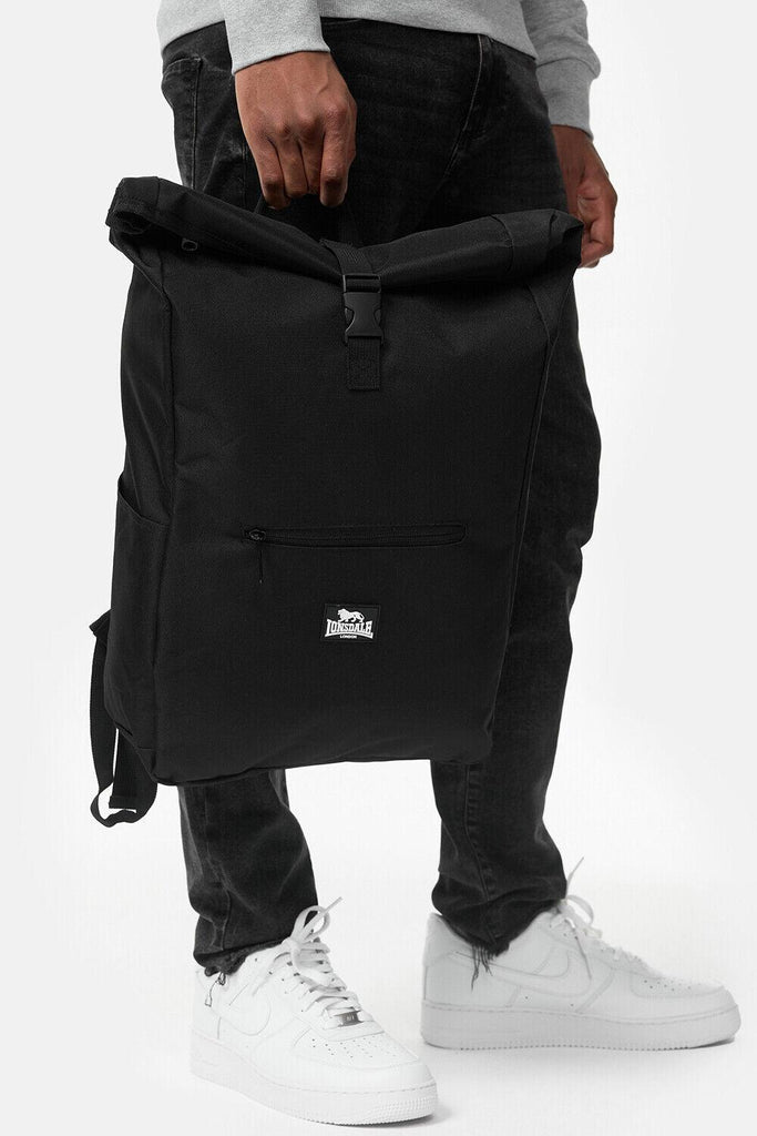 Lonsdale London Rucksack Bolney Rolltop Technik Backpack in schwarz ca. 17Liter - JeanZone