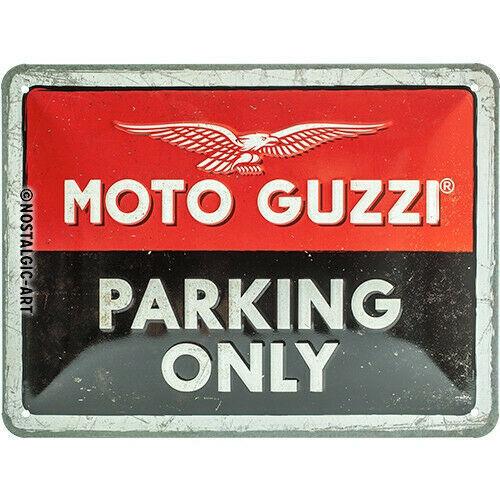 Nostalgic Art Blechschild 15x20cm Moto Guzzi - Parking Only - Jeans Boss