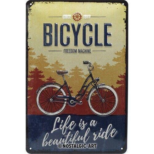Nostalgic Art Blechschild 20x30cm Bicycle Beautiful Ride - Jeans Boss