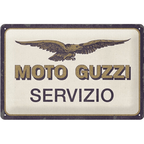 Nostalgic Art Blechschild 20x30cm Moto Guzzi Servizio - Jeans Boss