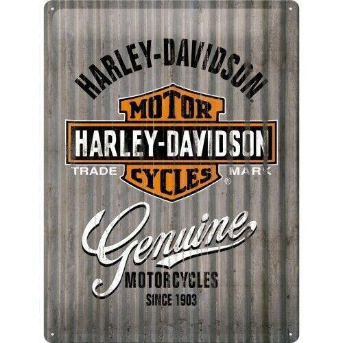 Nostalgic Art Blechschild 30x40vm Harley-Davidson Genuine - Jeans Boss