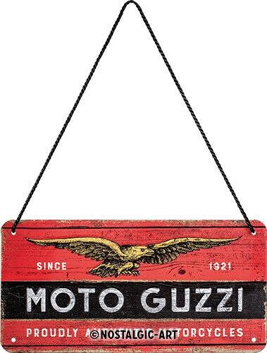 Nostalgic-Art Blechschild Dekoschild Hängeschild 10x20 cm -Moto Guzzi - Jeans Boss