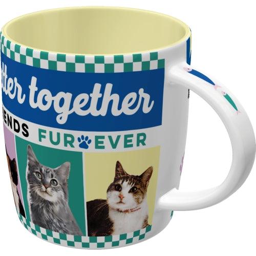 Nostalgic Art Tasse Better together Katze - Jeans Boss